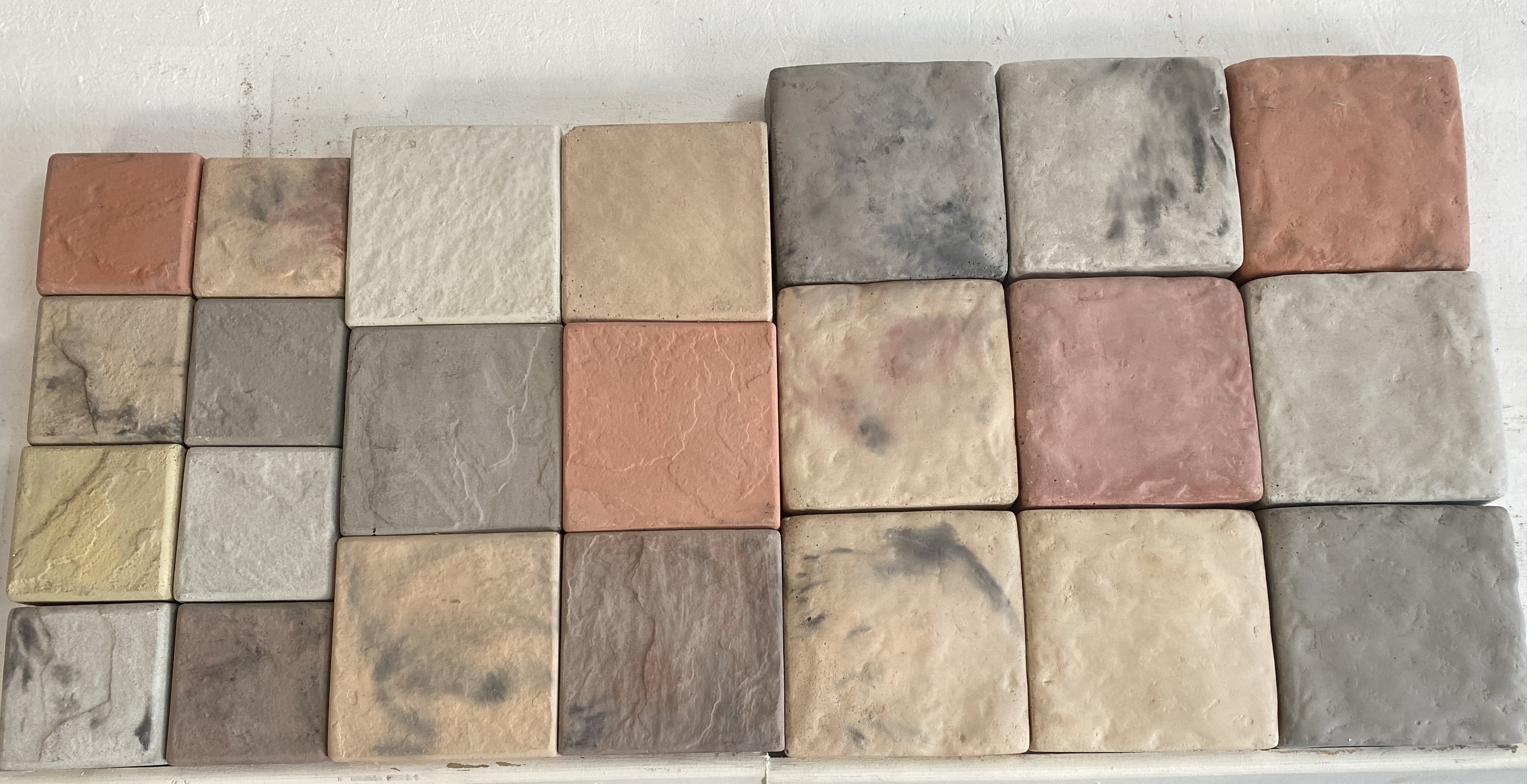 SanStone cobbles displayed in the full colour range